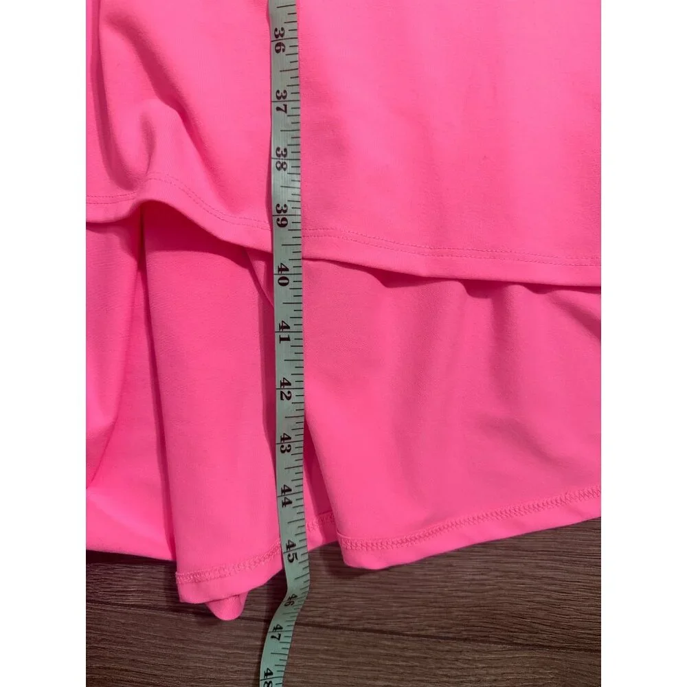 Susana Monaco Cutout High-Low Halter Midi Dress Women's Med Pink Tie Bac… - Picture 6 of 11